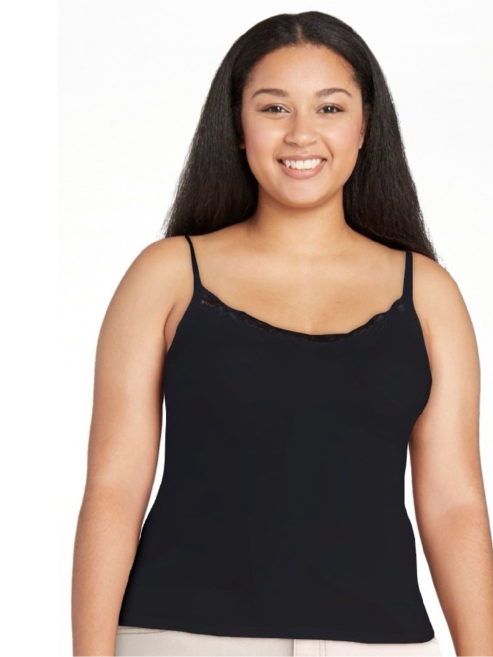 NWT lace trim camisole smoothing 4X 1825